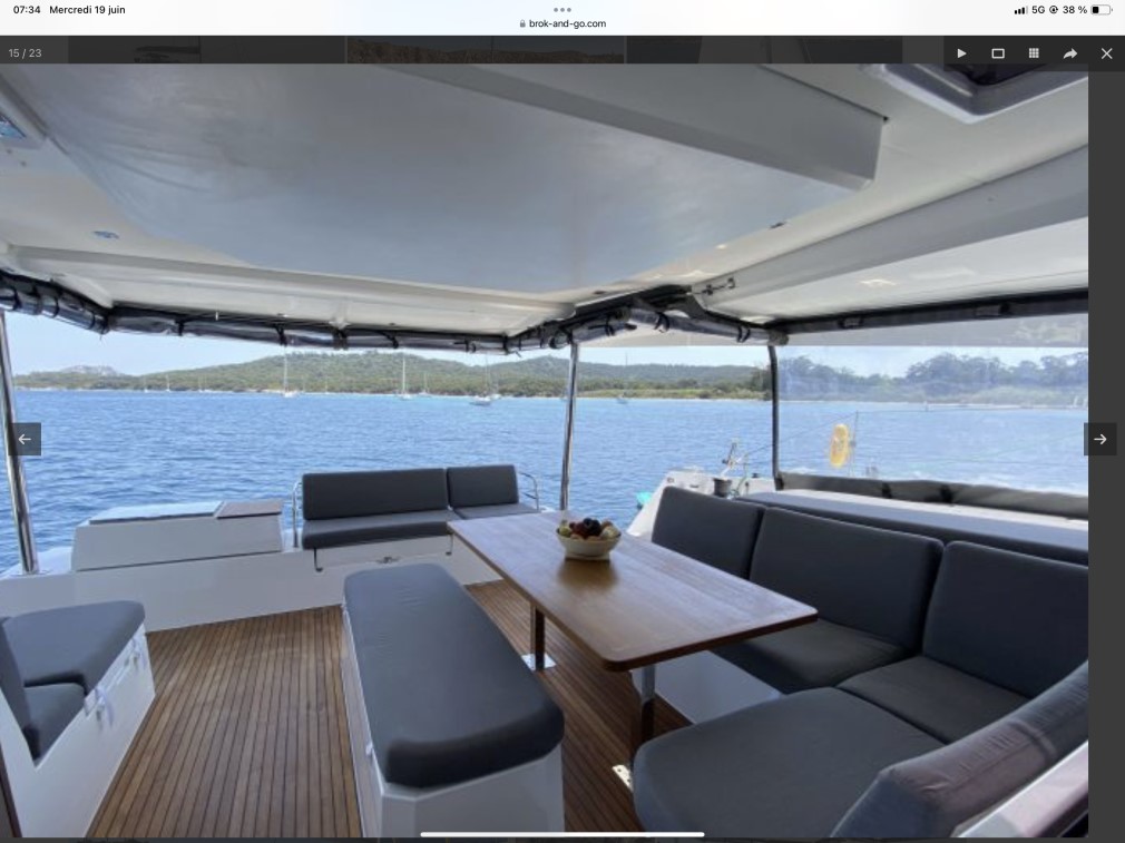 ELBA 45 catamran for hire Gulf Saint-Tropez