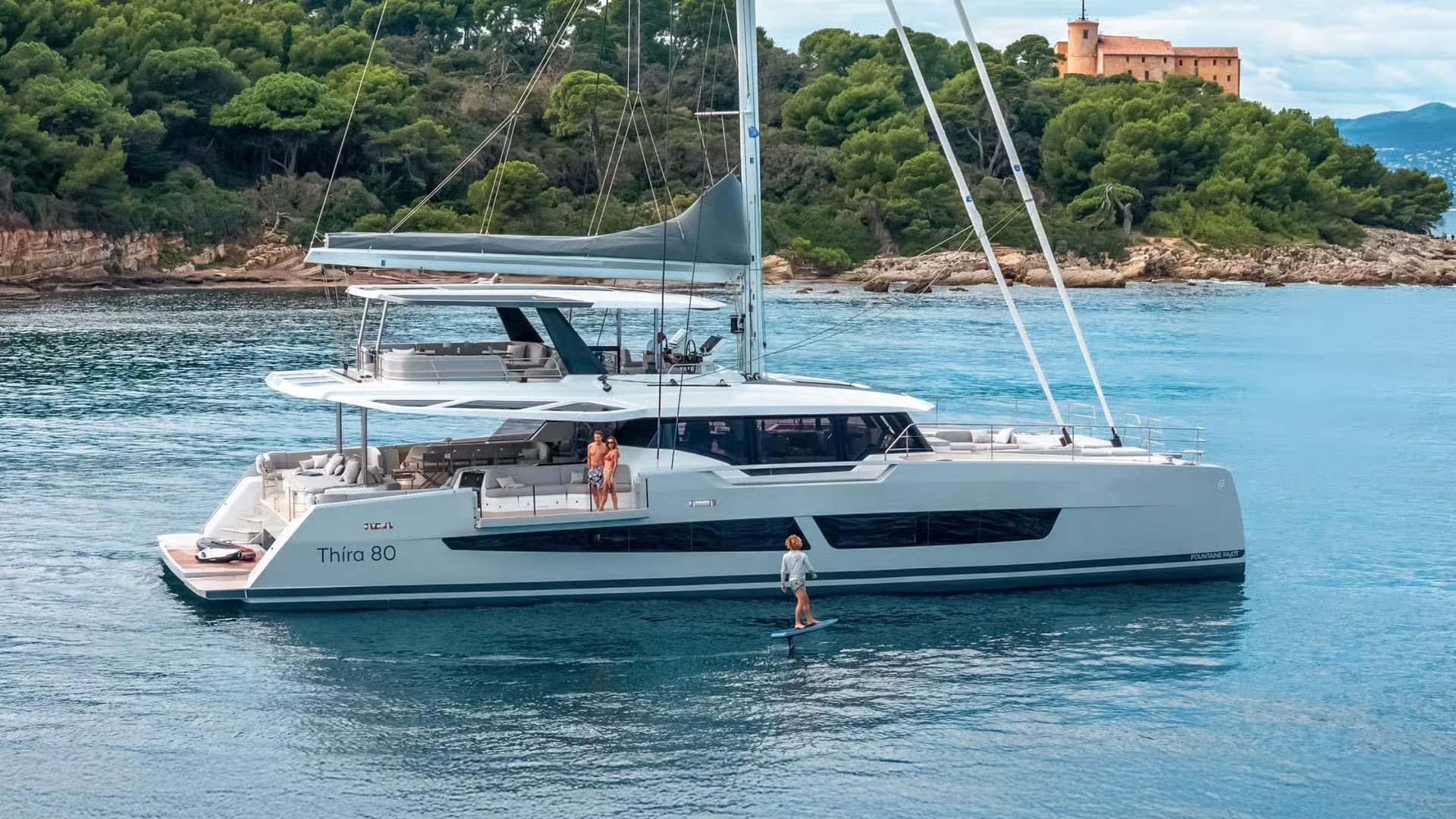 Yacht de luxe Fountaine Pajot Thíra 80 • Tendance Voile St-Tropez